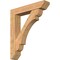 Ekena Millwork Olympic Slat Smooth Bracket w/ Offset Brace, Western Red Cedar, 7 1/2"W x 38"D x 44"H BKT0806X38X44OLY06SWR - alternate 1